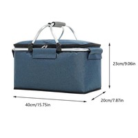 Panier de pique-nique isotherme pliable grande capacité pour camping et extérieur, sac de rangement pour glaçons, le plus vendu