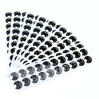 Étiquettes autocollantes EDITH en écriture cursive pour garde-manger, étiquettes de nom pour cuisine, autocollants pour aliments, étiquettes transparentes imperméables pour contenants et bocaux