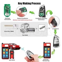 Clé intelligente universelle Autel IKEY de la dernière série, utilisable avec le programmateur de clés KM100 IM508 pour BMW/Hyundai/et plus encore