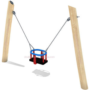 Dream Kids al aire libre solo <span class=keywords><strong>cuna</strong></span> <span class=keywords><strong>nido</strong></span> hommock asiento de seguridad marco de madera columpio para niños pequeños equipo de juegos para niños - Product Image 2