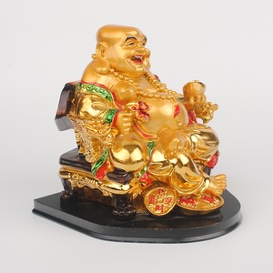 Statue Bouddhiste Classique en Résine, Modèle <span class=keywords><strong>Bouddha</strong></span> Assis en Chaîne de Dragon, Design Artistique, Vente en Gros - Product Image 3