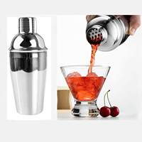 Ensemble de bar à cocktails professionnel personnalisé de 7 pièces avec support en bambou, kit de barman en acier inoxydable, outils de bar