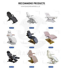 Base de acero inoxidable dorado, cama de masaje rosa, cuatro motores, rotación de 360 grados, cabeza alta ajustable - Product Image 6