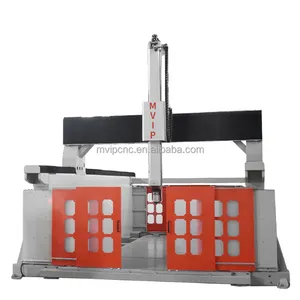 2040 180 degree swing head 5 axis 3d eps foam gypsum wood cnc router engraving cutting machine