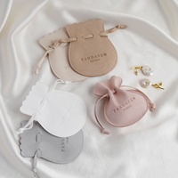 PandaSew Luxe Sac à Cordon Personnalisé en Microfibre pour Bijoux, Emballage Cadeau pour Bagues et Boucles d'Oreilles