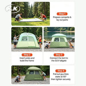 <span class=keywords><strong>Auvent</strong></span> de voiture et tente arrière pour SUV Kawagebo Kamp (KK) Oxford, abri familial pour camping-car, fourgonnette, Jeep, pick-up - Product Image 3