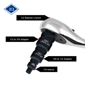 11Pcs Tác Động Ổ Cắm Adapter Set Tác Động Điều Khiển & Cờ Lê Chuyển Đổi Kit Tác Động Ổ Cắm Adapter & Giảm Tốc Bộ 1/4 "3/8" 1/2 "3/4" 1" - Product Image 5