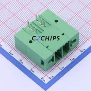 JL5EDGRHM-76202G01 Plug-in Terminal Block Bent Lead Through Hole,P=7.62mm Board-to-Board / Socket - Closed Screw Fixing 1x2P - Product Image 1