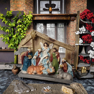 Regalos <span class=keywords><strong>de</strong></span> <span class=keywords><strong>Navidad</strong></span>, <span class=keywords><strong>casa</strong></span> <span class=keywords><strong>de</strong></span> madera creativa, pesebre, adorno <span class=keywords><strong>de</strong></span> <span class=keywords><strong>nacimiento</strong></span>, decoración <span class=keywords><strong>de</strong></span> habitación <span class=keywords><strong>de</strong></span> estudio, artesanías <span class=keywords><strong>de</strong></span> resina - Product Image 3