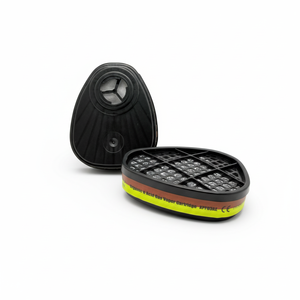 Silicone Plástico Reutilizável Meia Face Máscara De Gás Filtros Tipo A1E1 Cartucho De Vapor De Gás Ácido para Máscaras De Pintura - Product Image 1