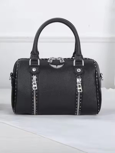 Wholesale Custom Fashion Modern Design Women's Cross-border Three-dimensional <b>Bag</b> <b>Black</b> Lychee Grain <b>Small</b> PU Portable Durable - Product Image 2