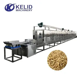 Automatic Industrial Microwave Dryer Herb Sterilziing Machine Larva Black Soldier Dryer BSF Dryer