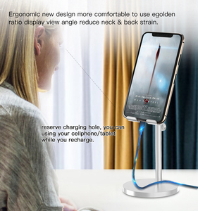 Aluminum Alloy Angle Adjustable Cell Phone Holder <strong>Stand</strong> <strong>Tablet</strong> Mobile Phone <strong>Stand</strong> <strong>for</strong> Table Desk - Product Image 4