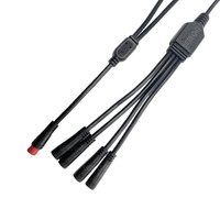Cable Conector Impermeable M8 de 2, 3 y 4 Pines, Macho y Hembra, Divisor en Y para Bicicleta Eléctrica, Cable Conector Impermeable Mini para Tira de LED