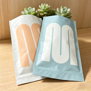 Custom Logo Matte Resealable Stand Up Zipper Pouch Cosmetic Skincare Packaging <b>Bag</b> - Product Image 5