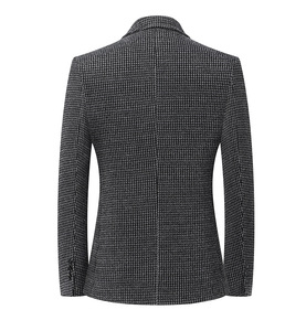 Nuevo <span class=keywords><strong>Traje</strong></span> Casual de <span class=keywords><strong>Hombre</strong></span> 2026 de Terciopelo de Invierno con Diseño de Pata de Gallo, Elástico de Nylon, Engrosado, Ajustado, Sin Plancha, para Jóvenes - Product Image 4