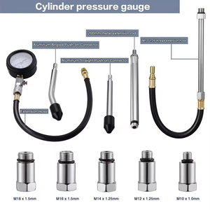Podofo - Probador de Compresión de Cilindros de Motor y Medidor de Presión con Estuche Rígido para Reparación de Automóviles y Motocicletas, Kit de Herramientas para Vehículos - Product Image 3