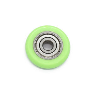 ลูกกลิ้งประตูหน้าต่างพลาสติกเคลือบ POM จากโรงงานโดยตรง ขนาด 6*28*6 มม. ลูกปืนสแตนเลส ดีไซน์แบบฝัง - Product Image 2