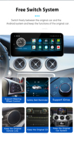 Radio de coche Android 14 DE 8 núcleos para Mercedes Benz Clase C W205 GLC clase X253 W446 2015-2018 navegación Multimedia inalámbrica Carplay