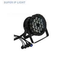 Projecteur LED Par étanche 18x10W RGBW 4-en-1 avec boîtier en aluminium, contrôle DMX512 RDM pour spectacles en extérieur, DJ et discothèques