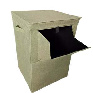 Cesto de Ropa Sucia Plegable Grande, Cesta de Lavandería con Tapa, Organizador de Bolsas Extraíbles - Product Image 1