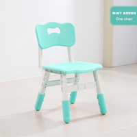 Bureau d'étude et de repas pour enfants à hauteur réglable avec 4 chaises en plastique, ensemble de meubles pour enfants pour l'école, la peinture, meubles pour tout-petits