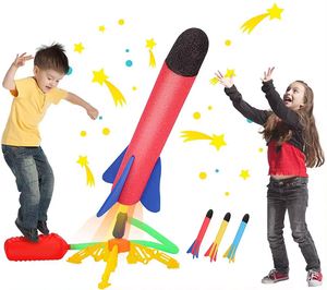 Rocket Toy Shoots up to 100 Feet Foam Rockets and Sturdy Launcher Stand With Foot Launch <b>Pad</b> Outdoor Play Toys for Kids - Product Image 2