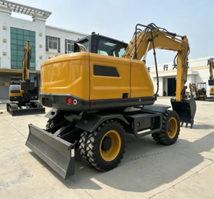 Excavatrice sur pneus de marque supérieure XE105WG de 10,1 tonnes avec une capacité de godet de 0,45 m³ pour la construction routière et l'utilisation agricole - Haute efficacité - Product Image 3