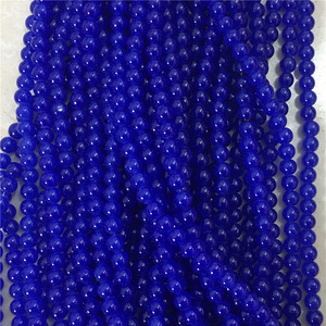 Usine de cristal de vente chaude pas cher <span class=keywords><strong>prix</strong></span> 4mm-14mm perles rondes de <span class=keywords><strong>jade</strong></span> d'imitation perles rondes de verre pour la fabrication de bijoux à bricoler soi-même - Product Image 6
