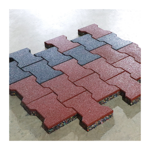 Baldosas de Goma Entrelazadas No Tóxicas para Pistas de Carreras de Caballos, Ladrillos de Pavimentación Tipo Hueso de Perro, Venta al por Mayor - Product Image 6