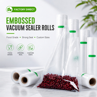 Emballages personnalisés imprimés, emballages en Mylar, rouleaux texturés sous vide avec sacs de scellage sous vide gaufrés