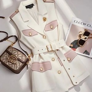 <span class=keywords><strong>Gilet</strong></span> <span class=keywords><strong>court</strong></span> vintage en spandex, tendance de cette année, explosions de mode, <span class=keywords><strong>petit</strong></span> modèle empilé, unique, super élégant, <span class=keywords><strong>blanc</strong></span>, 120 - Product Image 3