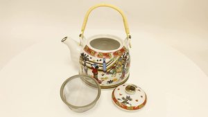Théière en porcelaine <span class=keywords><strong>Antique</strong></span> de grande capacité 1000ml théière en céramique avec infuseur