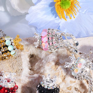 Gran oferta 2025, globos oculares de gato, borla, Bola de taladro, Bola de diamantes de imitación, cuentas de agujero recto, bolígrafos DIY, llavero, collar, accesorios - Product Image 2