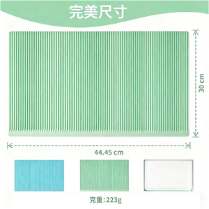 Nueva Alfombrilla de Silicona para Estante de Refrigerador, Rectangular, Azul Verde, Semitransparente, Impermeable, Organizador de Refrigerador, Forro Cortable - Product Image 3