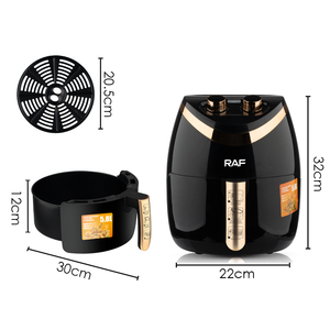 Raf Multifunctional 1500W 5.8L Temperature <b>Control</b> Hot Air Cooker Fryer Without Oil Digital Smart Fryers Air Fryer Deep - Product Image 3