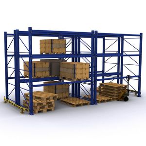 Étagère en acier de support sélectif de palette de protection contre la corrosion a boulonné la poudre de capacité du cadre 5000kg enduite - Product Image 2