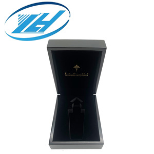 Caja de Perfume Rectangular de Madera Maciza de Terciopelo Negro de 9 mm, Hecha a Mano, Regalo Artesanal, Logotipo Personalizable Impreso, Fabricante de Guangdong - Product Image 1