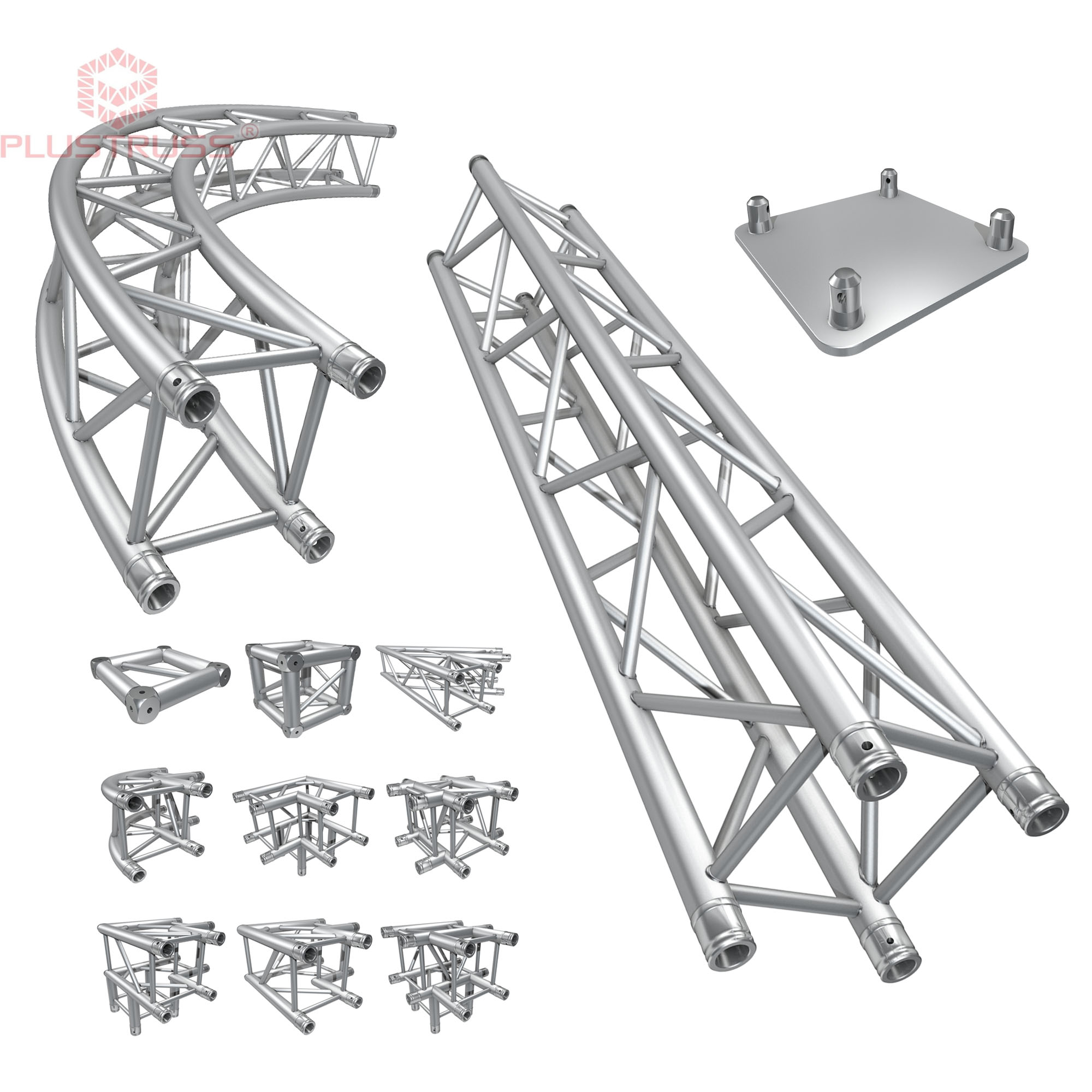 Fase Truss 290 MILLIMETRI x 290 MILLIMETRI di Illuminazione In Alluminio Truss Sistema di Visualizzazione G34