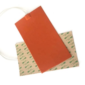 Plaque chauffante électrique en caoutchouc silicone <span class=keywords><strong>de</strong></span> haute qualité 12V 24V 110V avec adhésif <span class=keywords><strong>3M</strong></span> pour <span class=keywords><strong>lit</strong></span> d'imprimante 3D - Product Image 1