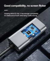 Adaptador Justlink USB 3,0 a HDMI convertidor Compatible 1080P 60Hz USB macho a HDMI hembra adaptador de tarjeta de vídeo de gráficos externos