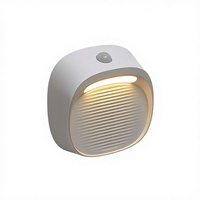 Lampe murale LED personnalisée 2026 avec LOGO, lumière blanche chaude, détecteur de mouvement automatique, multi-énergies, économie d'énergie, pour chambre à coucher
