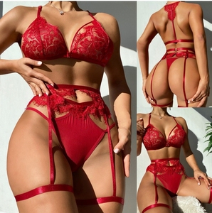 Lencería Sexy de Moda para Mujer, Conjunto de Lencería de Talla Grande para Mujer, Conjunto de Lencería de Encaje, <span class=keywords><strong>Ropa</strong></span> Interior Femenina - Product Image 3
