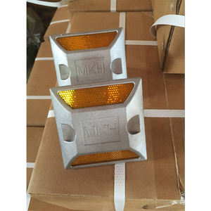 Reflectores de Carretera de Fábrica China, Tachas Reflectantes de Seguridad Vial Tipo Ojo de Gato, Tachas de Aluminio para Carretera - Product Image 5