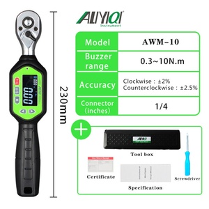 Llave dinamométrica digital personalizable de 1/4 unidades cuadradas, zumbador, indicación LED, seguimiento de rastreo de pico para motocicletas, OEM métrico 10Nm - Product Image 3