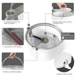 Masthome Chiết Giang Nhà Cung Cấp Chuyên Nghiệp Quay Xô Lau Xử Lý Sàn Làm Sạch Phẳng Lau Quay Xô Với Lau - Product Image 2