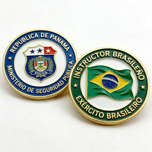 Fabricante de Monedas Personalizadas, Monedas de Metal de Aleación de Zinc con Doble Esmalte Suave y Baño de Oro, Coleccionables, con Diseño de Feng Shui Moderno - Product Image 1