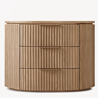 Table de chevet américaine en bois massif, commode de chambre à coucher, armoire de rangement simple et rétro, meuble