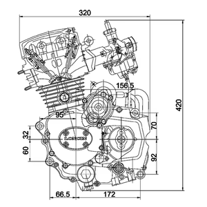 Cqjb <span class=keywords><strong>Scooter</strong></span> động cơ động cơ xe máy ba bánh <span class=keywords><strong>150</strong></span> 150cc - Product Image 2