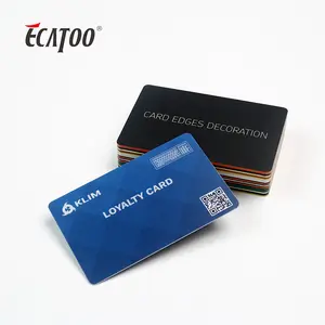 Precio de fábrica personalizar la impresión de código de barras de plástico PVC tarjeta de regalo de tarjeta de negocios con código QR